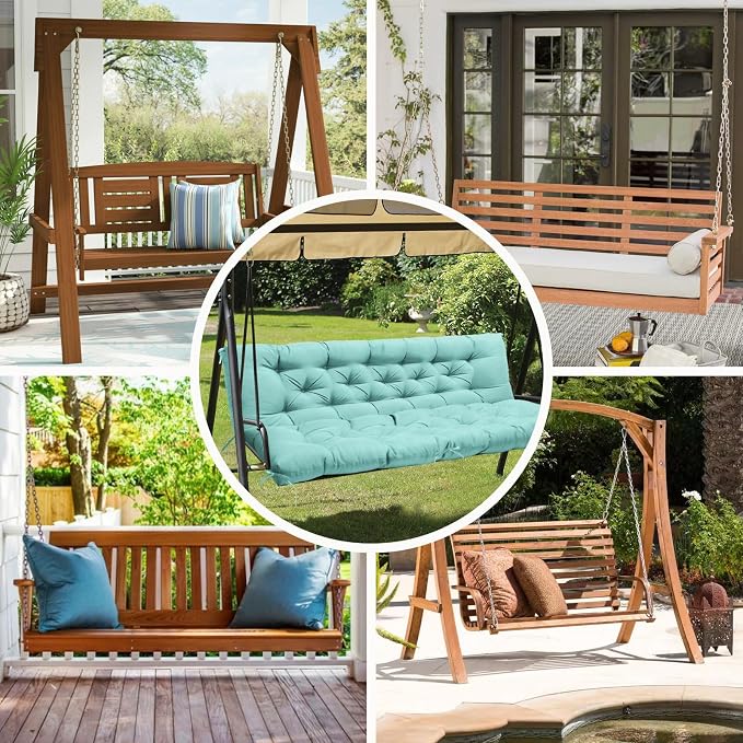 Porch Swing Cushions, Waterproof Swing Cushions Replacement - Image 6