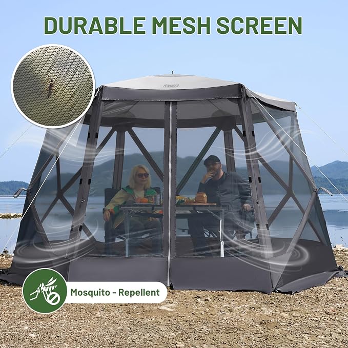 TIMBER RIDGE Easy Pop Up Gazebo Canopy Tent - Image 4