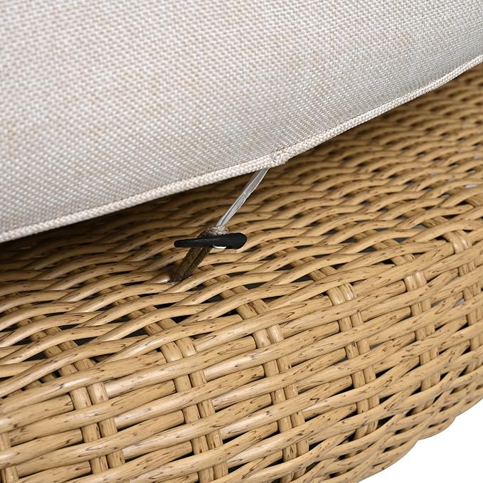 Scott Living Jennie Outdoor Round Wicker Daybed - Image 10