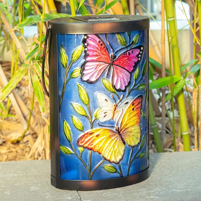Hanging Solar Lantern Outdoor Waterproof LED Butterfly Solar Lights Decorative - Image 4