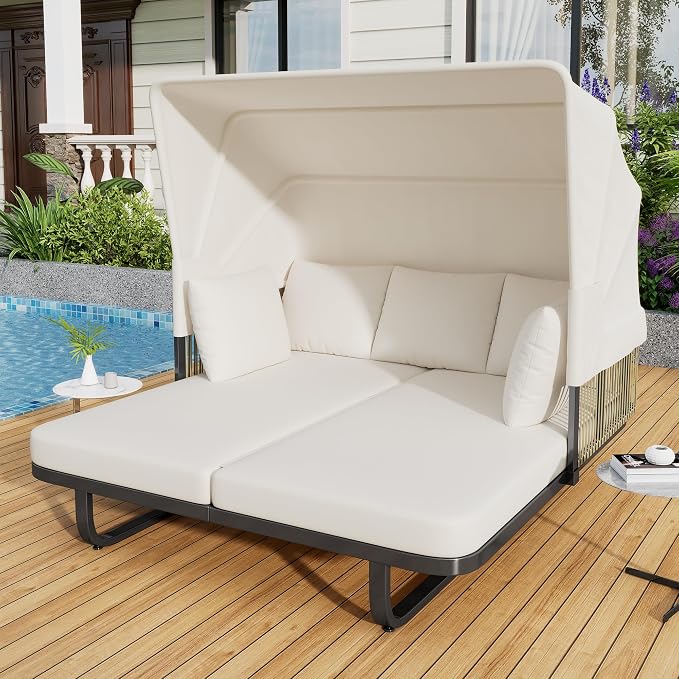 Harper & Bright Designs Outdoor Daybed, Patio Daybed by HarperBrightDesigns