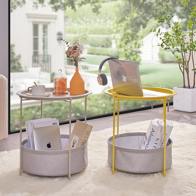 VECELO Round Side/End Table - Image 7