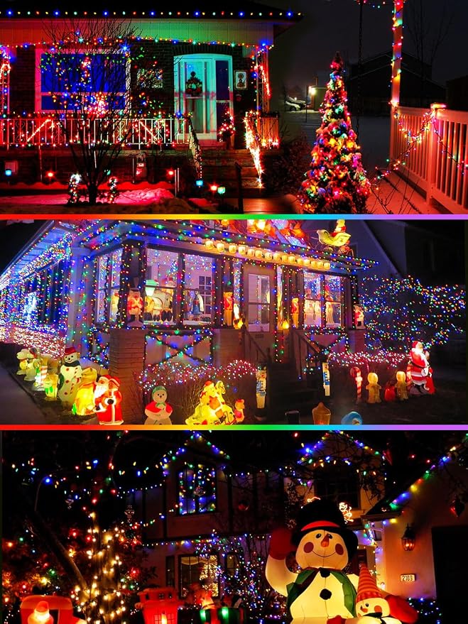 4 Pack 180FT Solar Christmas Lights Outdoor Waterproof, Super Bright 320 LED - Image 6