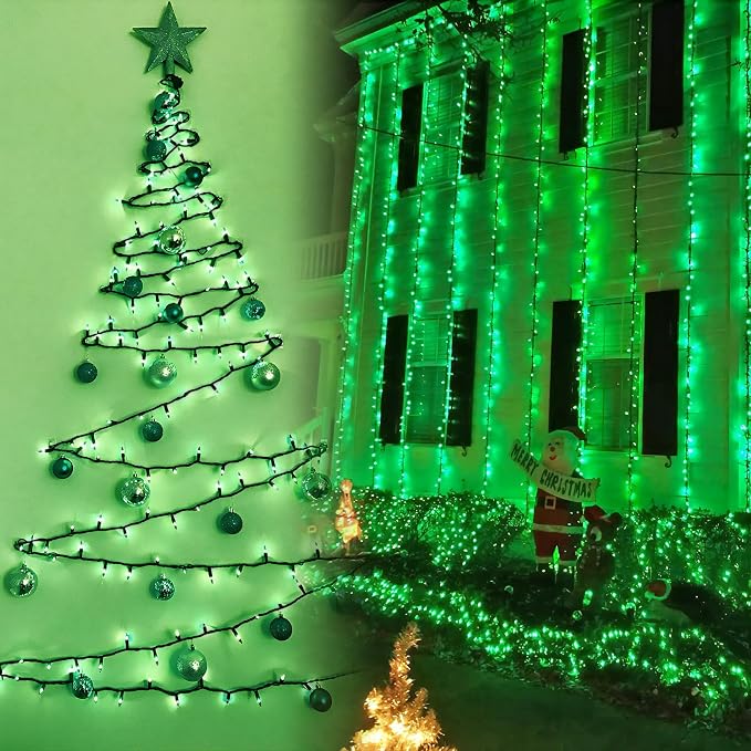 BrizLabs Green St Patrick's Day String Lights, Connectable Green Mini Light Set - Image 3