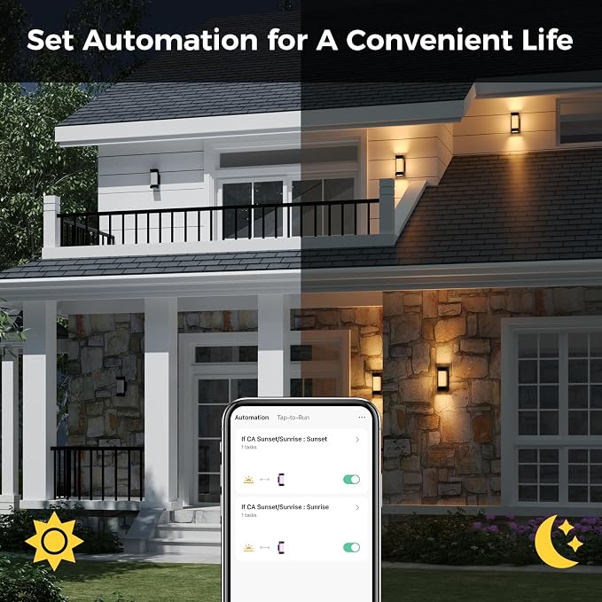 XMCOSY+ Outdoor Wall Lights, 2100LM Smart LED Porch Lights Outdoor, RGBCW - Image 6