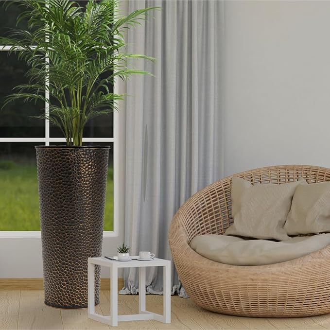 Worth 2 Pack 25" Tall Narrow Metal Planter - Image 6