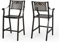 Christopher Knight Home Athena Outdoor 29" Aluminum Barstool, Copper Finish by ChristopherKnightHome