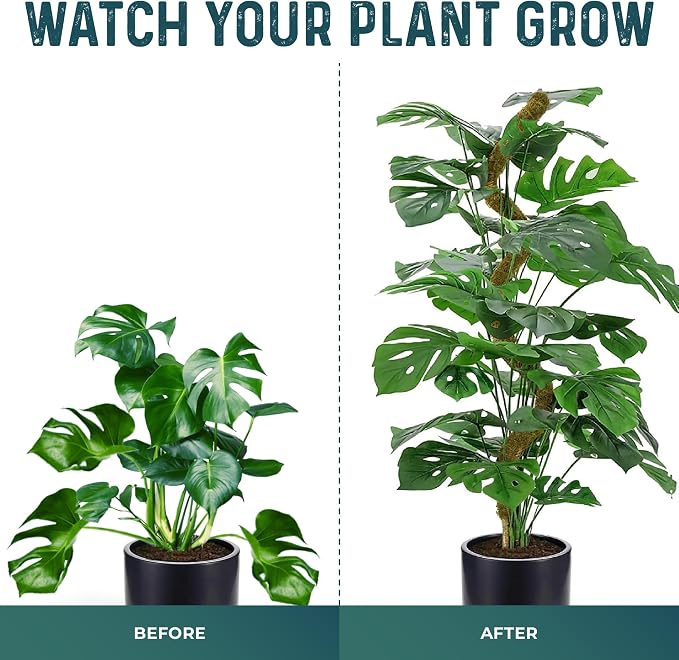 2 Pack 42'' Bendable Moss Pole Monstera Plant Support - Image 6