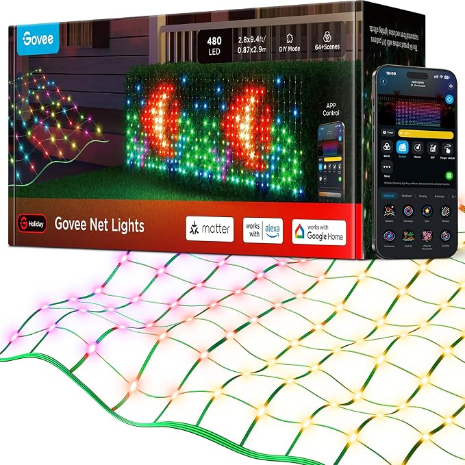 Govee Outdoor Net Lights, 2.8*9.4ft by Govee
