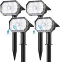 Brightown 4 Pack Solar Motion Lights Outdoor Waterproof, Motion Sensor Spot by Brightown