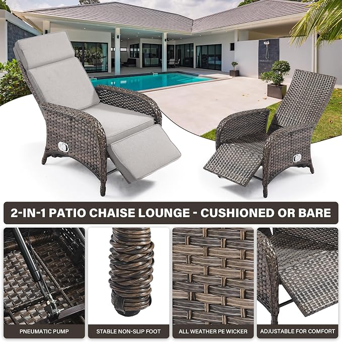 Belord Versatile Outdoor Recliner Chair - Image 5