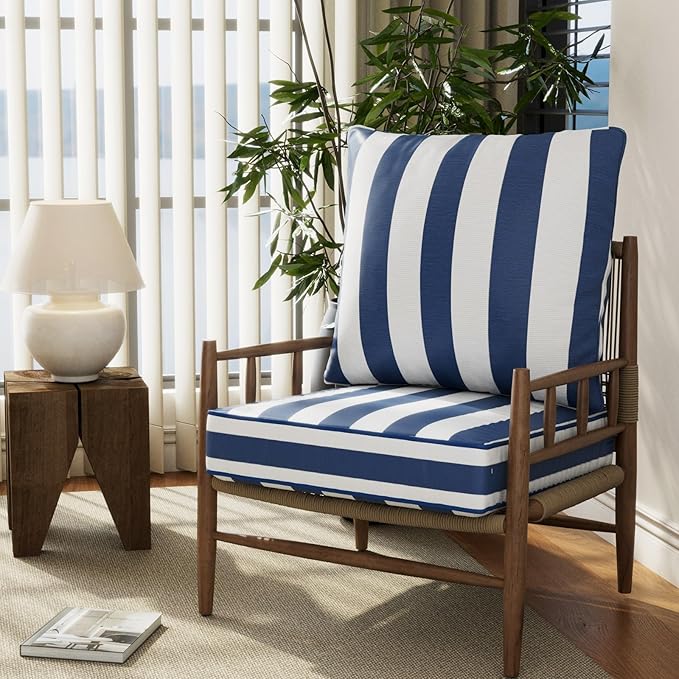 22" x 22" x 6" Outdoor Deep Seat Cushions Set - Image 7