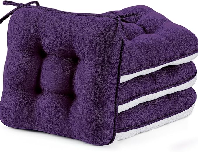 BETU Chair Cushions for Dining Chairs Set of 4, 3.5" Thick Kitchen Table Chair by BETU