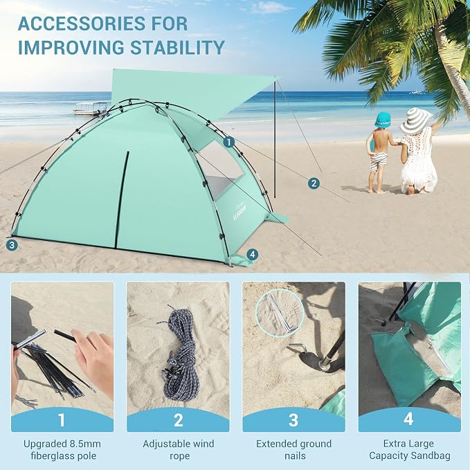 Elegear CumbreX™ Beach Tent Sun Shelter - Image 7