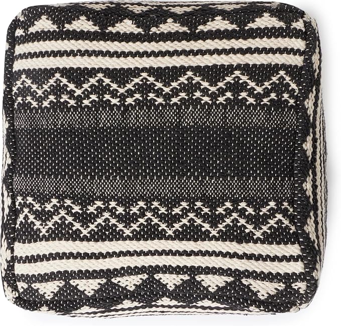REDEARTH · UNSTUFFED Pouf Ottoman Cover Textured Storage Cube Bean Bag Poof - Image 7