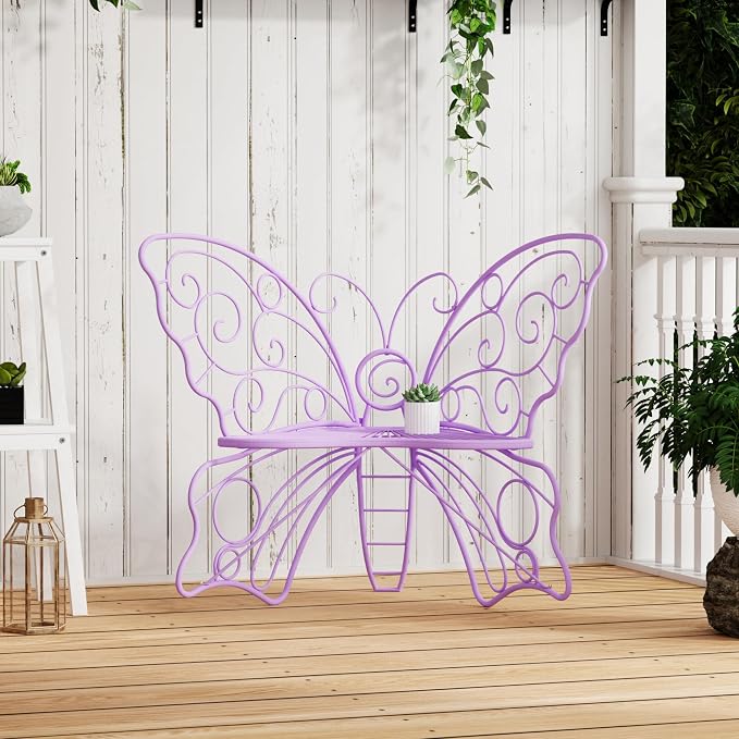 36 Inch Outdoor Bench, Cute Garden Bench - Image 4