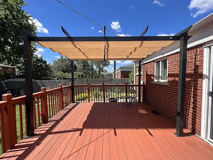 Domi Outdoor Living 10’ X 13’ Outdoor Retractable Pergola - Image 2