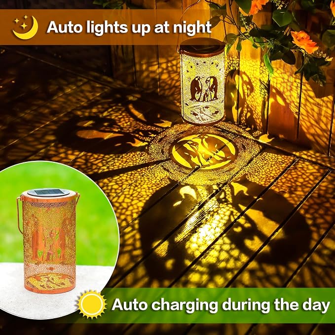Penguin Solar Lanterns Outdoor Waterproof Hanging Solar Lights Penguin Gifts - Image 4