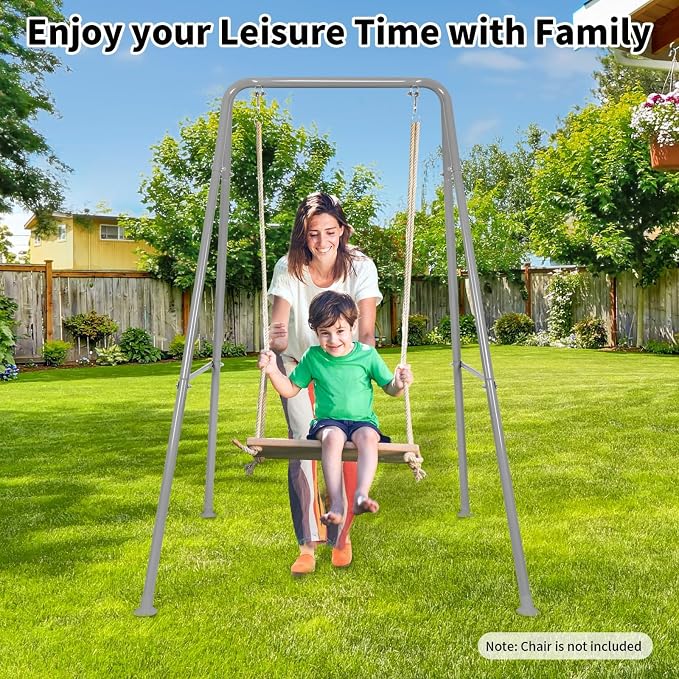 Hammock Chair Stand, Heavy-Duty A-Frame Metal Swing Stand - Image 7