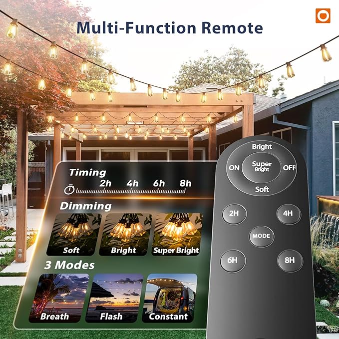 addlon 150FT Solar String Lights Outdoor - Image 6