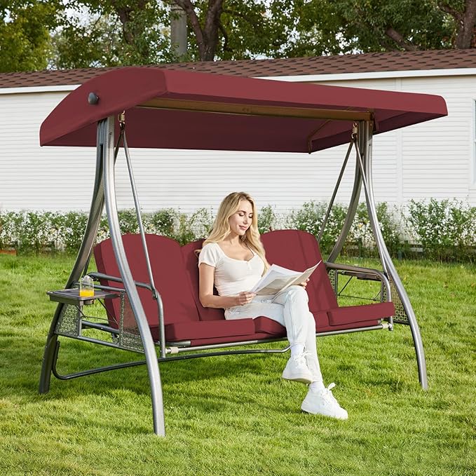Upgrade 180° Convertible Outdoor Swing by Oungelark