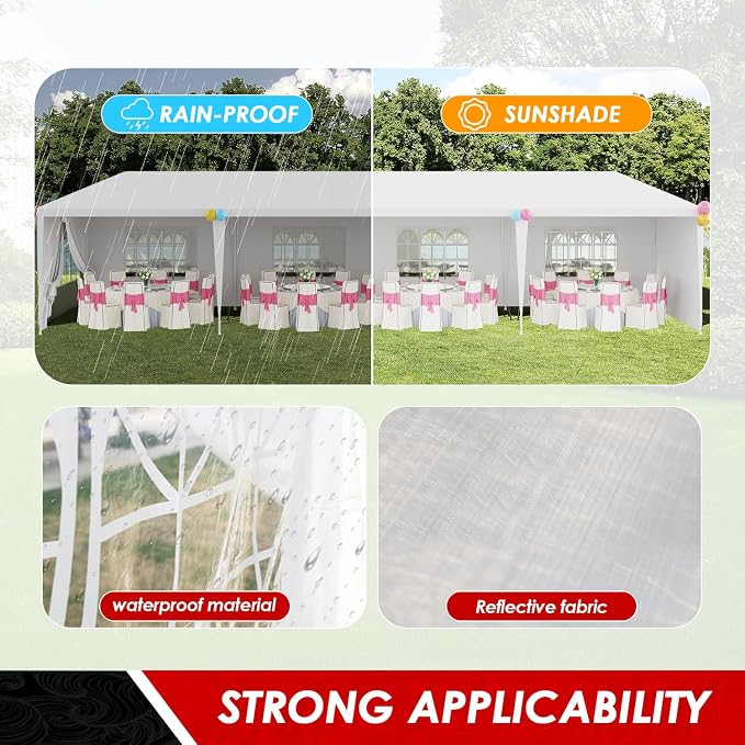 FDW Party Tent 10x30 Outdoor Gazebo Canopy - Image 4