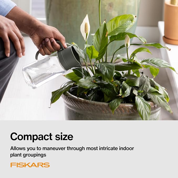 Fiskars Glass Watering Carafe, Indoor Plant Watering Can - Image 6
