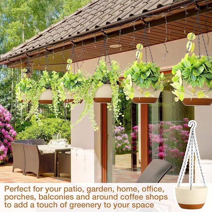 Mumufy 6 Pcs 8 Inch Hanging Planters - Image 5