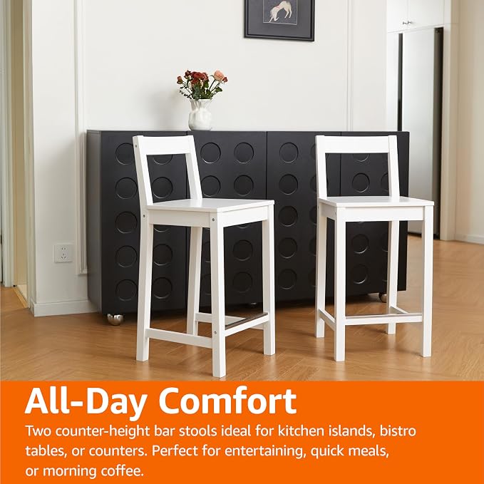 Amazon Basics Wooden Counter Height Bar Stool - Image 6