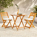 Idzo Heavy Duty 400lbs Capacity Patio Bistro Set 3 Piece Outdoor, Folding by Idzo