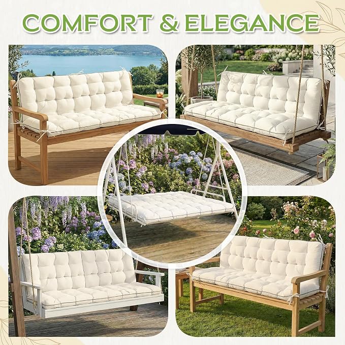 AS AWESLING 60×40 INCH Oxford Fabric Swing Cushions - Image 5