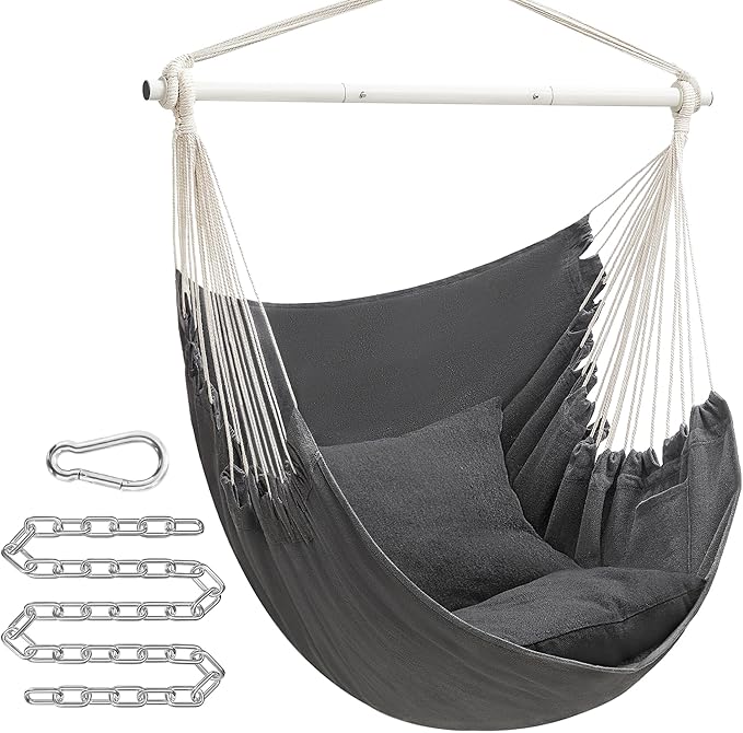 SONGMICS Hammock Chair, Load Capacity 500 lb, Hanging Chair - Image 2