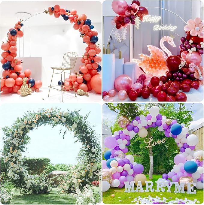 Wokceer 9.2FT Wedding Arch Round Backdrop Stand Wedding Arches - Image 6