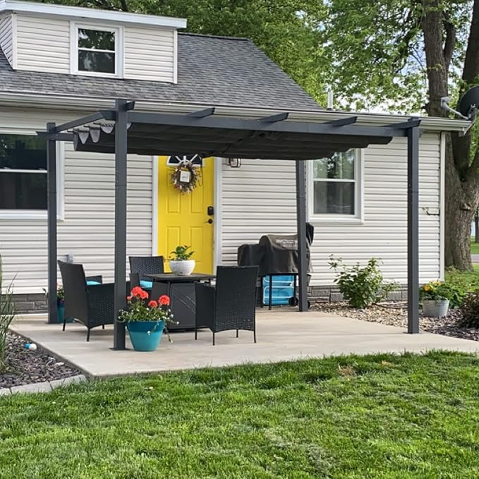 PURPLE LEAF 11' X 13' Outdoor Pergola - Image 2