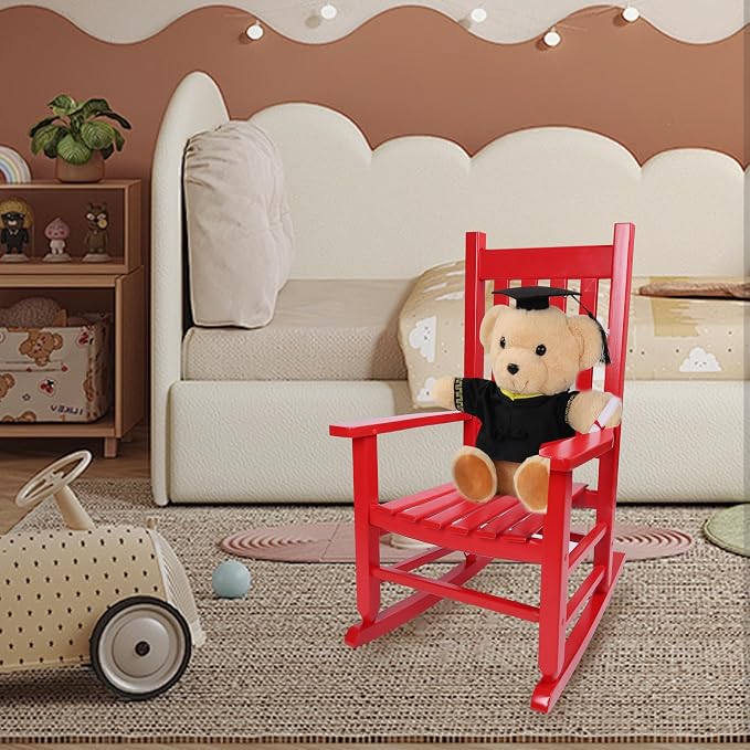 Kids Rocking Chair for Toddlers and Children Comfy Recliner Wooden Rocker for - Image 7
