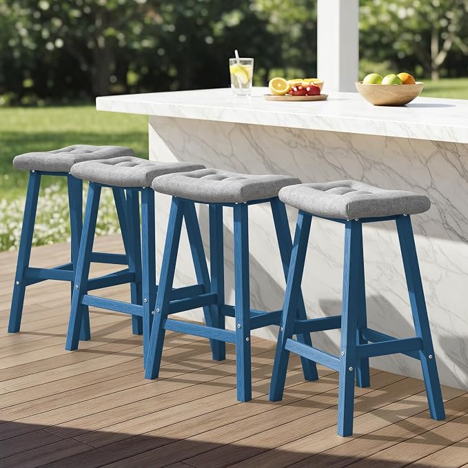 Ciokea 4 Set 29" Outdoor Bar Stools by CIOKEA
