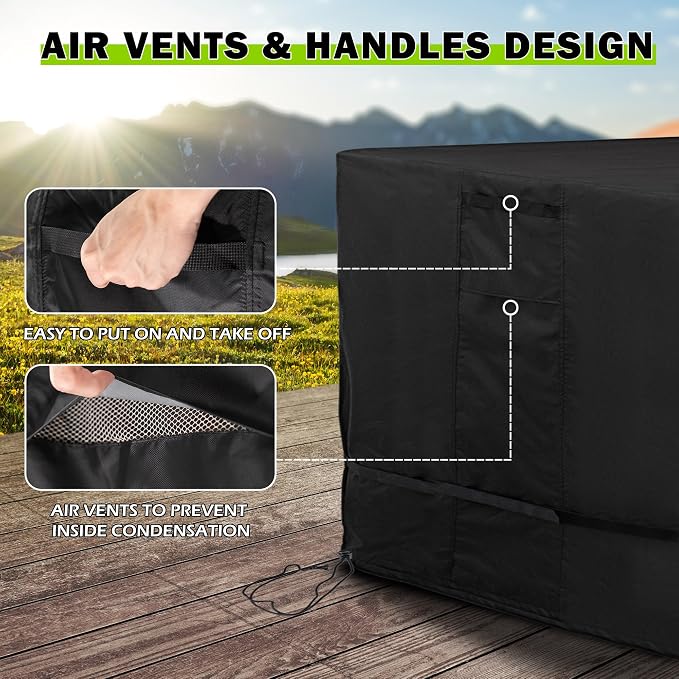 Bar Height Patio Set Cover for 5-Piece Outdoor Bar and Chairs Set, Outdoor - Image 4