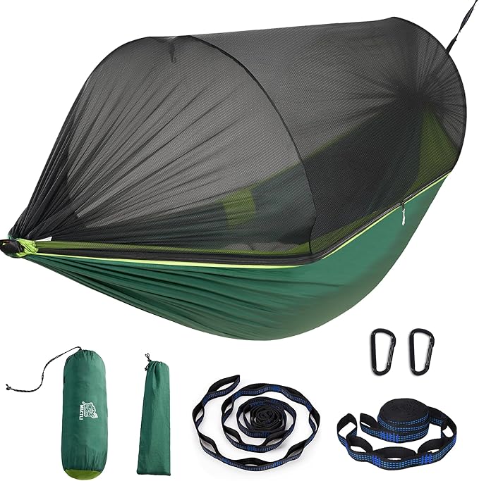 Miztli Camping Hammock -Portable Hammock w/Spacious Net & Tree Straps by MIZTLI