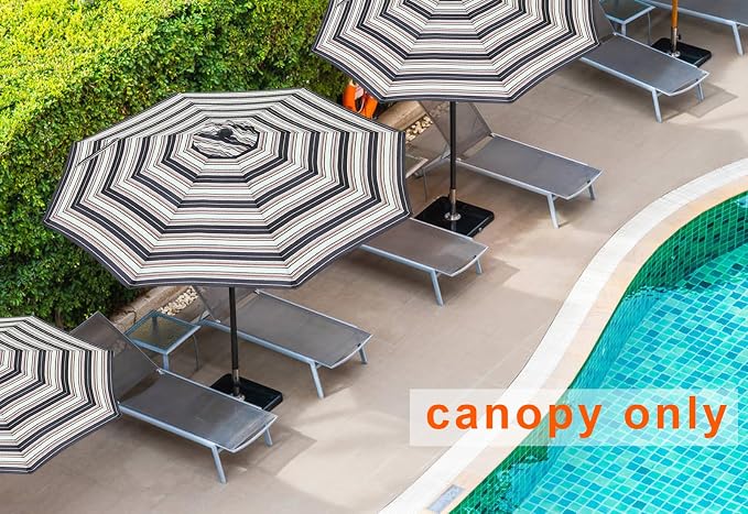 MASTERCANOPY Patio Umbrella 9 ft Replacement Canopy - Image 6