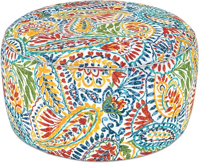 LVTXIII Indoor/Outdoor Extra Large Inflatable Ottoman Pouf D31 x H14 Inch by LVTXIII