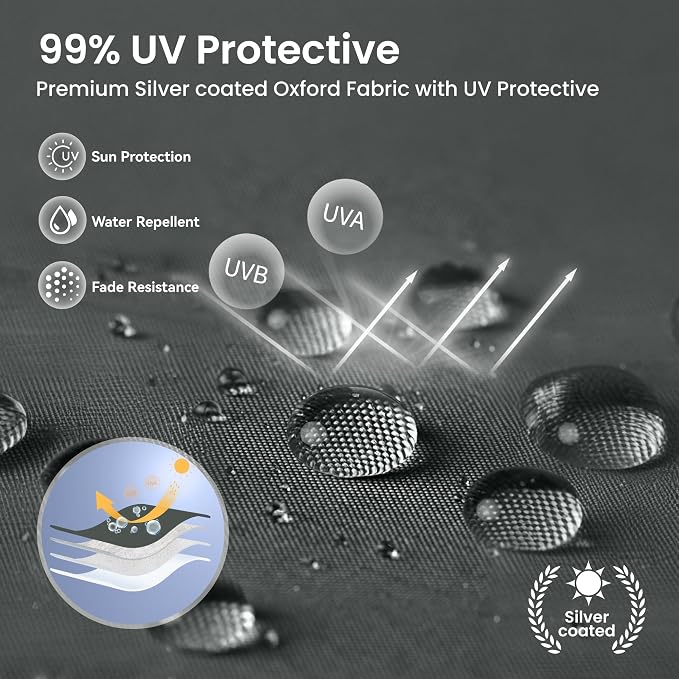 PHI VILLA 10x10ft 1-Person Setup Pop Up Canopy Tent Instant Portable Shelter w/ - Image 6
