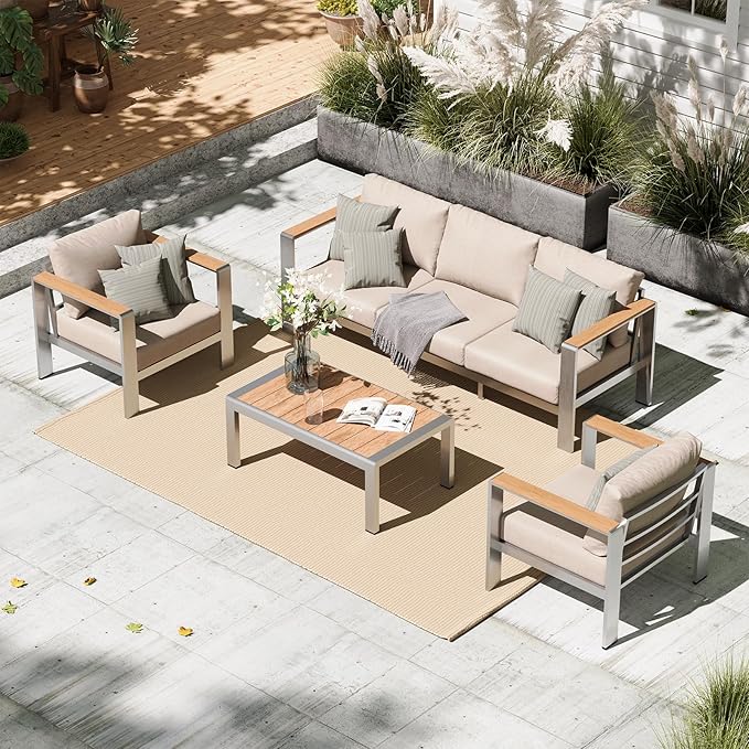 Aluminum Outdoor Patio Furniture Set by Oasbira
