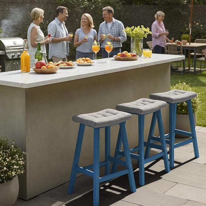 Ciokea 2 Set 29" Outdoor Bar Stools - Image 7