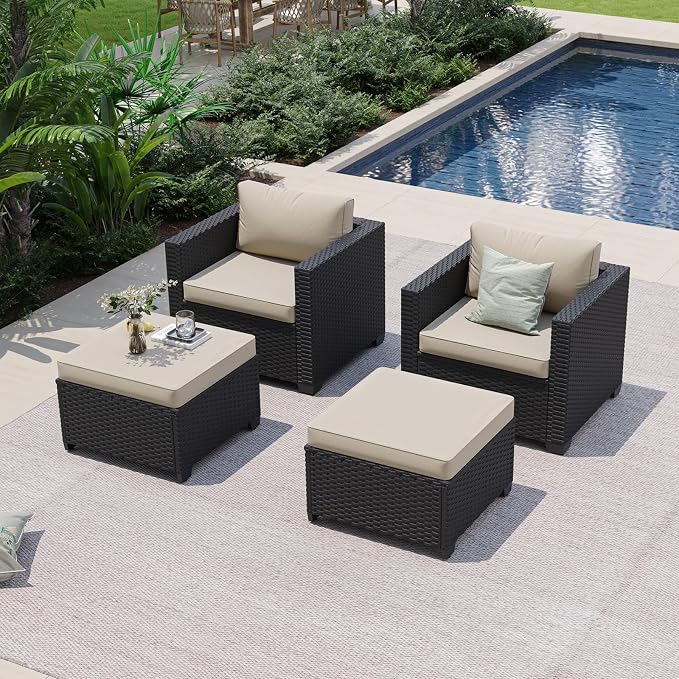 Aoxun 4 Piece Patio Furniture Set - Image 2