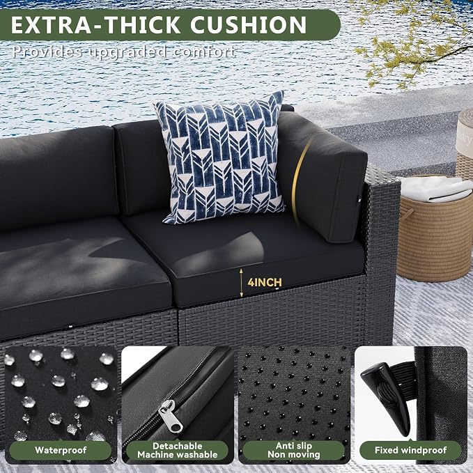 Aoxun 8 Piece Patio Furniture Set - Image 4