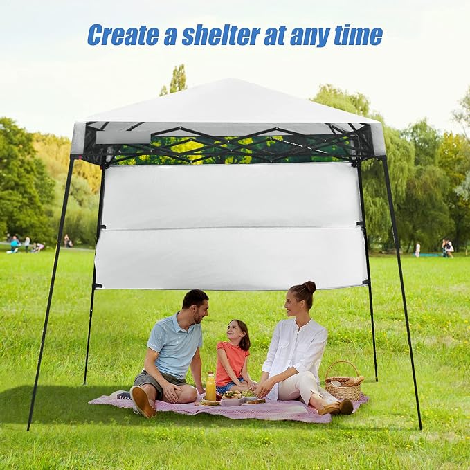 Fireflowery 7’ x 7’ Pop Up Canopy Tent, Portable Shelter Canopy w/Backpack - Image 8