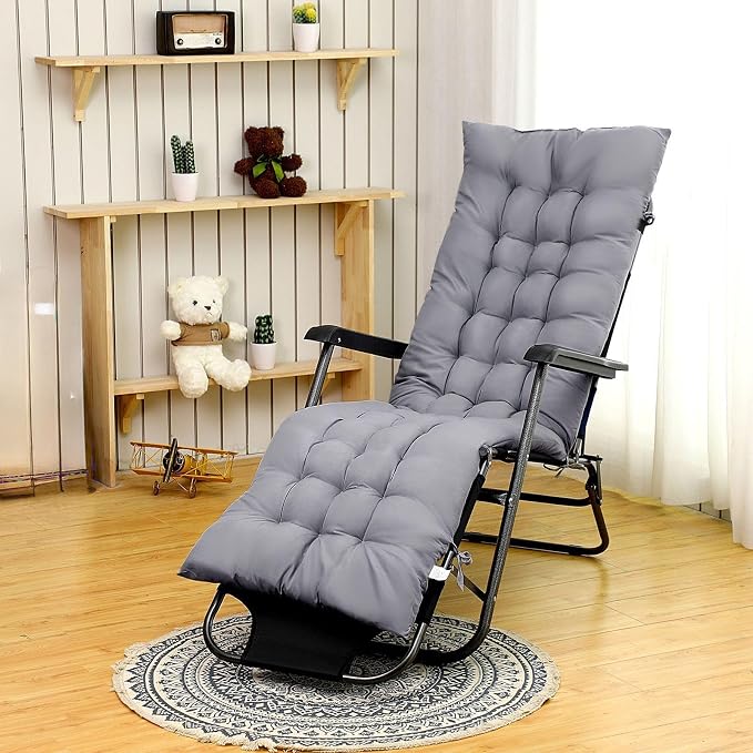 Bucherry 67 x 19 Inch Chaise Lounge Cushions Soft Lounge Chair Cushion Gravity - Image 8