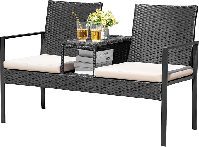 Devoko Patio Conversation Sets Outdoor Loveseat by DEVOKO
