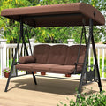 AECOJOY Outdoor Porch Swing, 3-Seat Porch Swing by AECOJOY