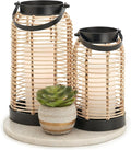 Natural Rattan Boho Lanterns by KIBAGA